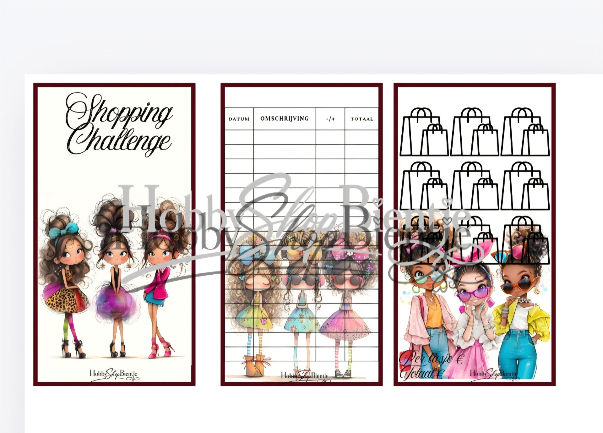 Shopping girls challenge