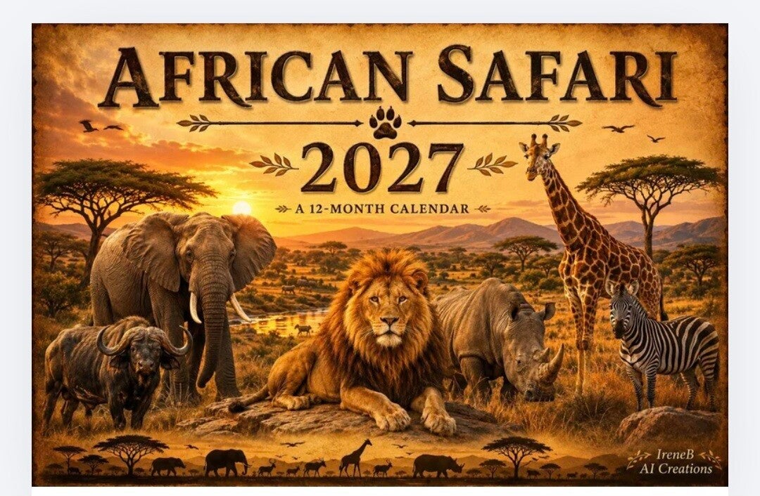 Digitaal: Africa safari kalender 2027