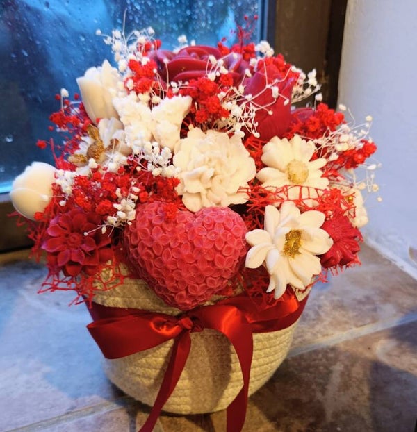 Pot composition florale