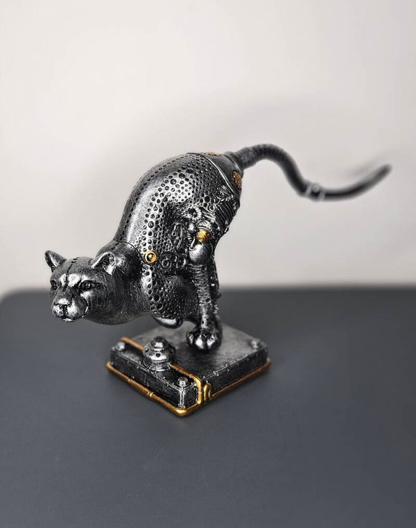 Beeldje, Steampunk "Cheetah" H.17cm