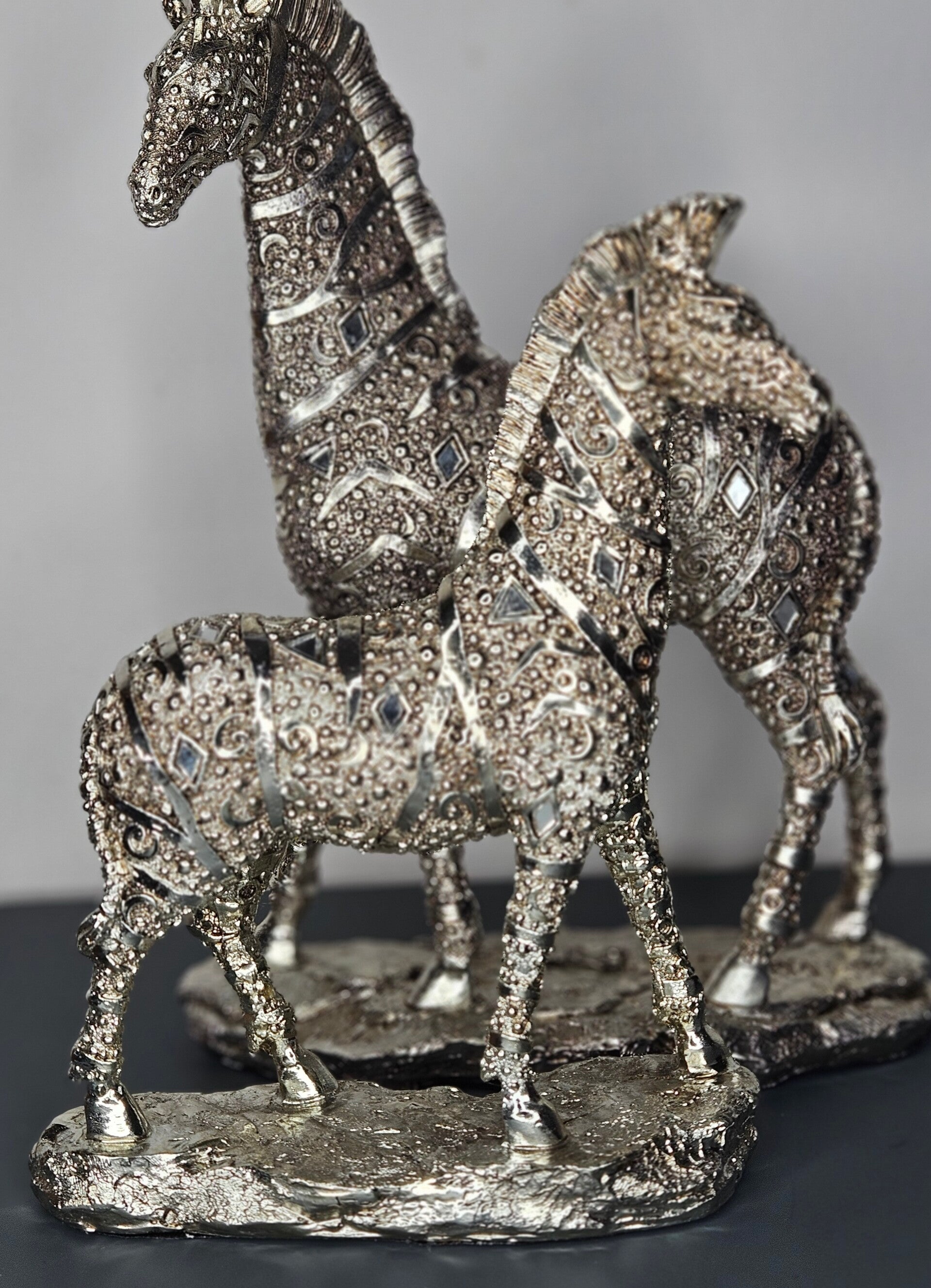 Beeldje set van twee 'Zebra'