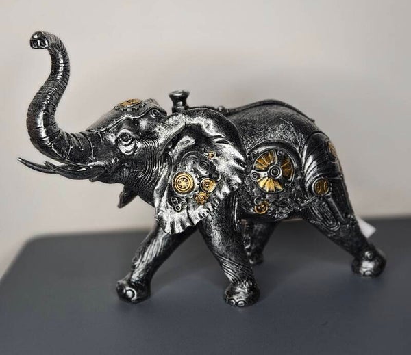 Beeldje, Steampunk "Olifant" H.23cm