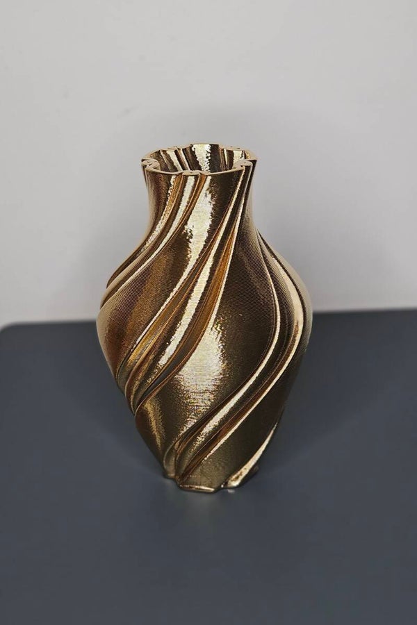 Vaas "3D Printer" Gold H.26.5cm