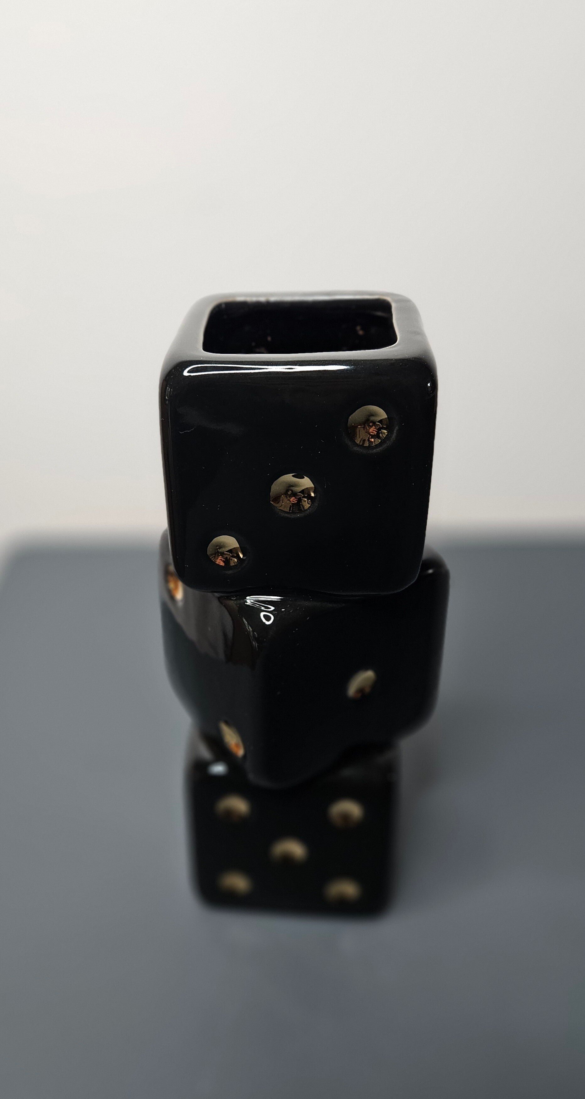 Vaas 'Dobbelsteen' H.24cm