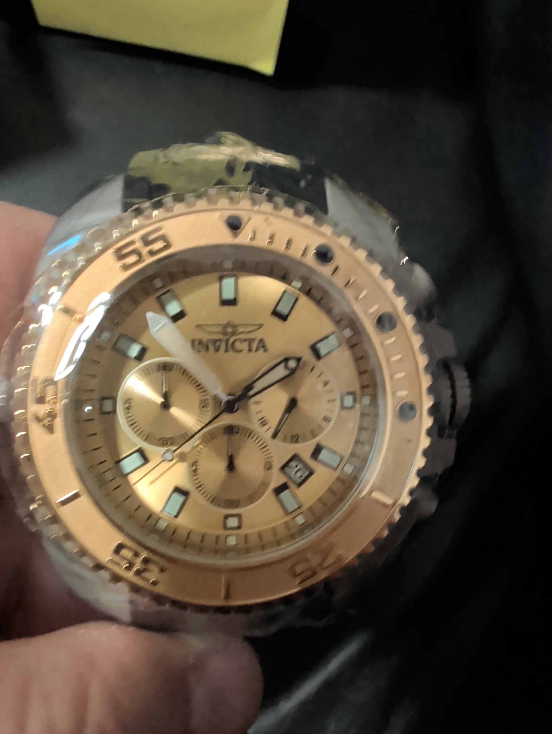 Invicta Coalition Forces Men's Watch - 50mm, Black, Gold