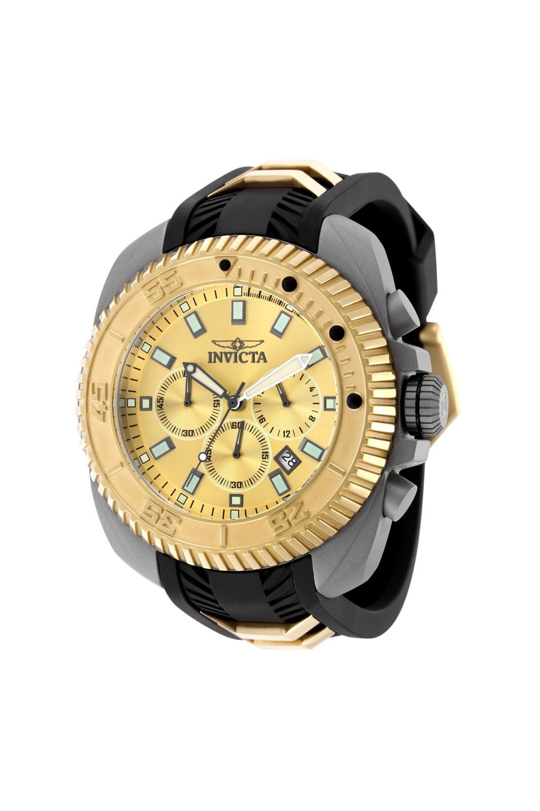 Invicta Coalition Forces Men's Watch - 50mm, Black, Gold