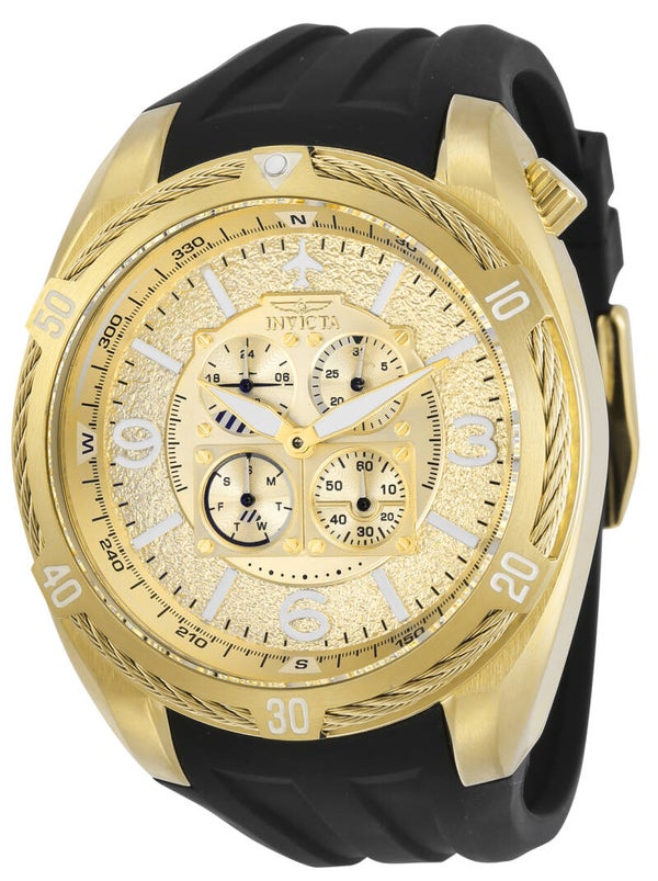 Invicta Aviator Men's Watch - 50mm, Black
