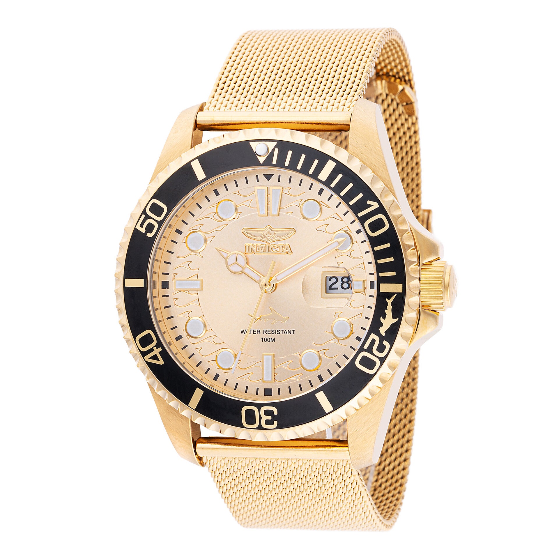 Invicta Pro Diver Curve Men's Watch - 43mm, Gold