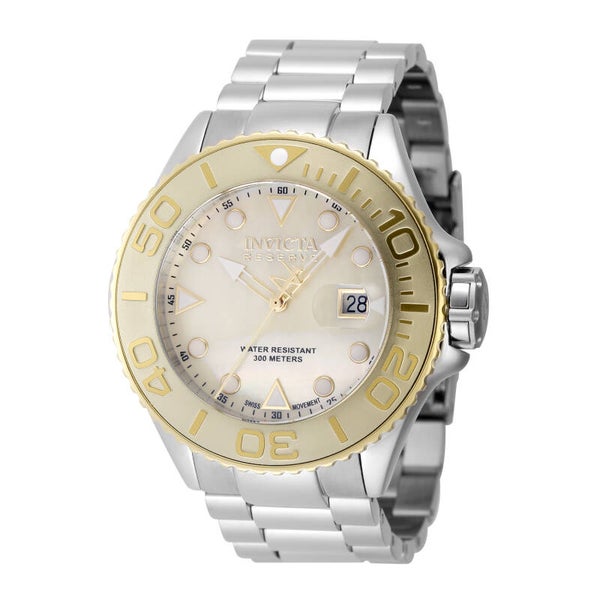Invicta Reserve Grand Diver Swiss Ronda 515 Caliber Men's Watch w/ Mother of Pearl Dial - 52mm, Steel 48463