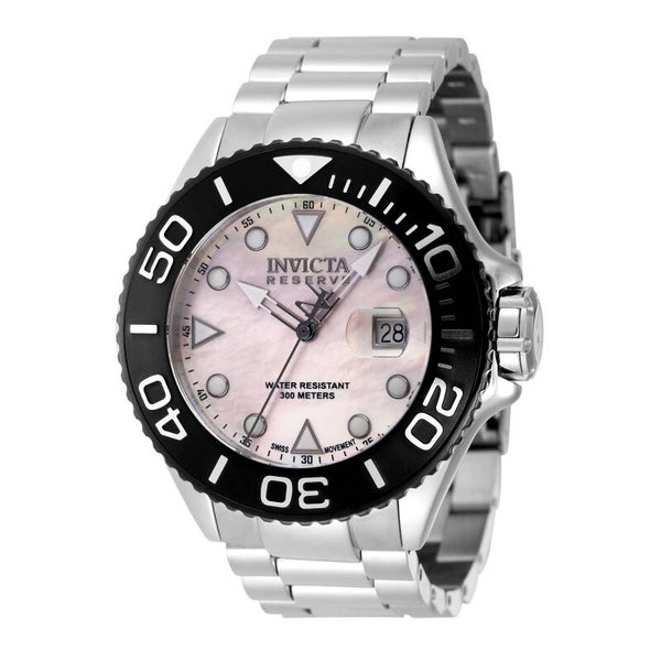 Invicta Reserve Grand Diver Swiss Ronda 515 Caliber Men's Watch w/ Mother of Pearl Dial - 52mm, Steel 48503