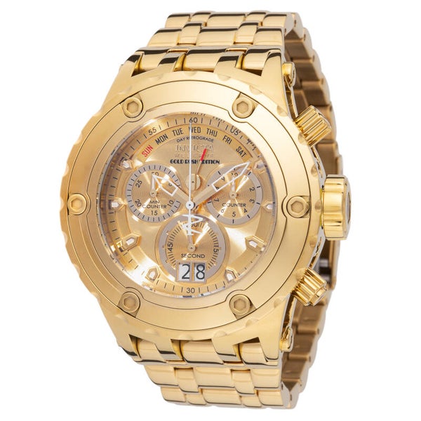 Invicta Reserve Specialty Subaqua Swiss Ronda 5050.C Caliber Men's Watch w/ Mother of Pearl Dial - 54mm, Gold,