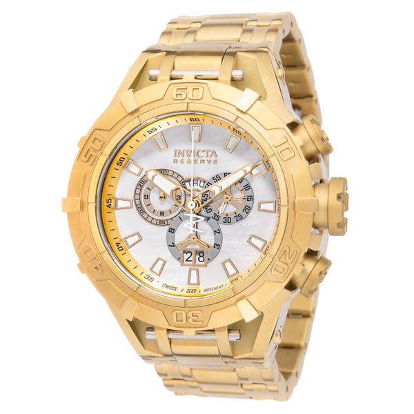 Invicta Reserve Specialty Subaqua Swiss Ronda 5050.C Caliber Men's Watch w/ Mother of Pearl Dial - 54mm, Gold