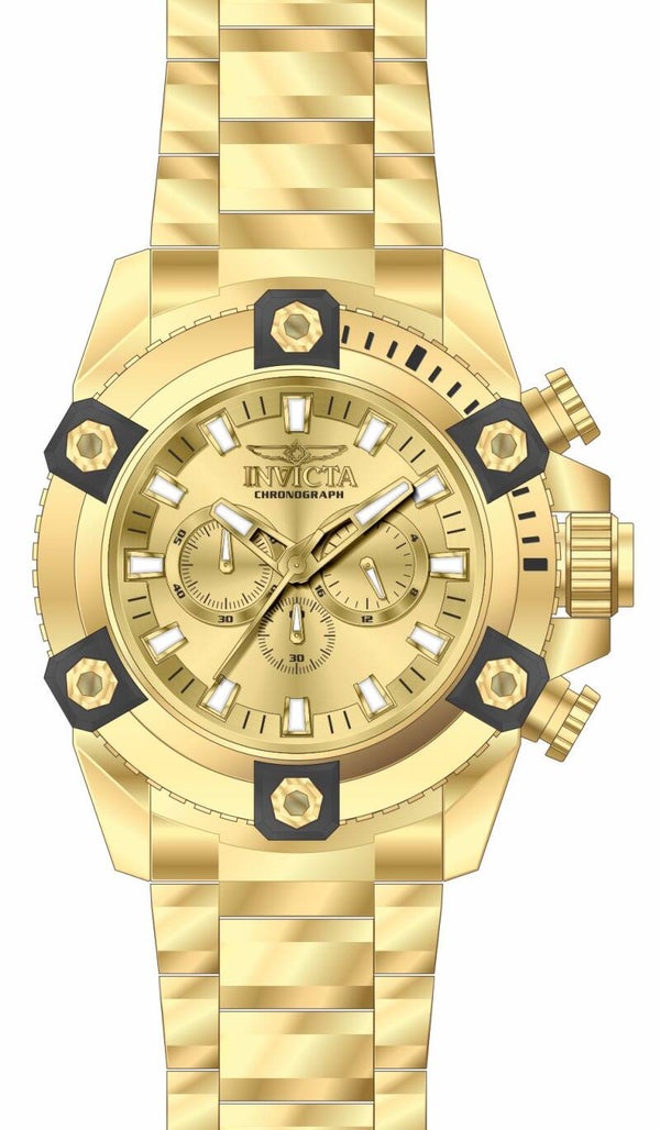 Invicta Coalition Forces Noktanis Men's Watch - 56mm, Gold