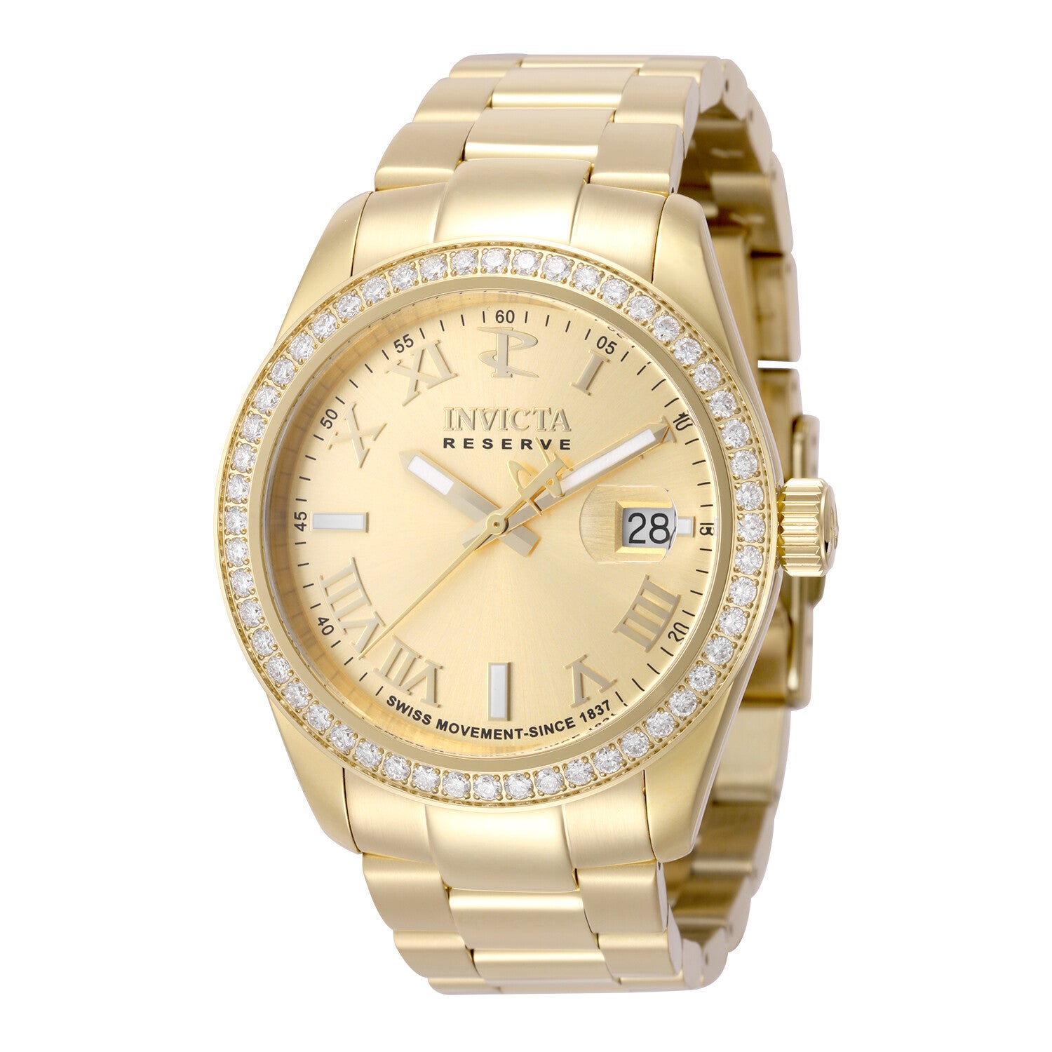Invicta Elite Reserve Apex Grandeur 1,86 CTCertified  Lg diamonds swiss made Gold