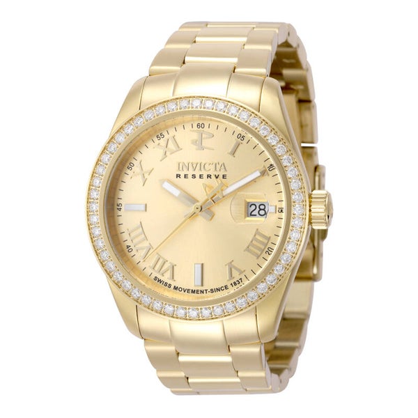 Invicta Elite Reserve Apex Grandeur 1,86 CTCertified  Lg diamonds swiss made Gold