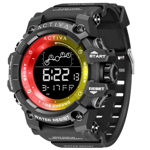 Activa Summit X Invicta Men's Digital Watch - 50mm. Black ACW8082-007