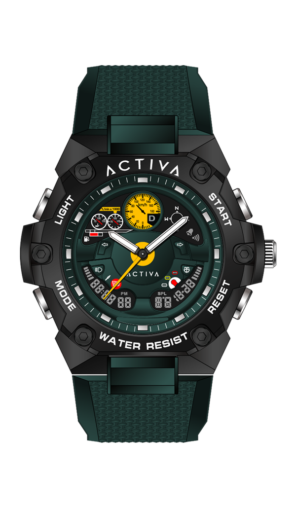 Activa X Invicta Digital Men's Watch - 55mm, Green