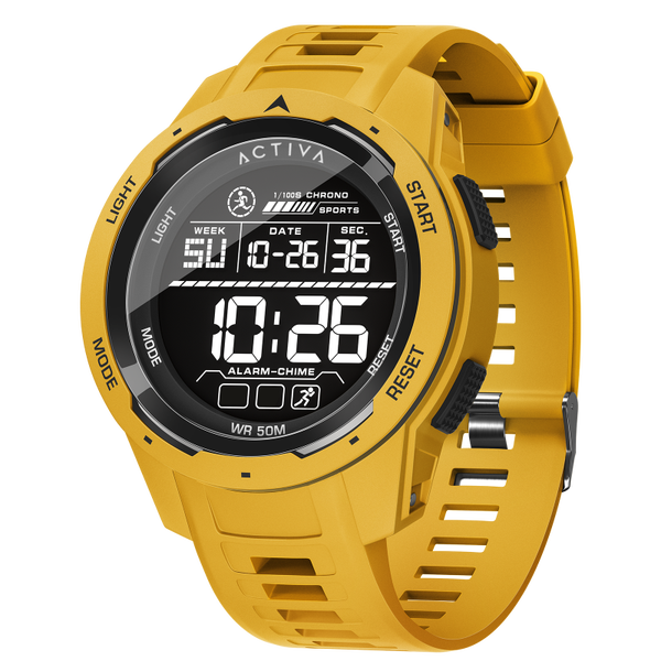 Activa X Terrain Invicta Digital Men's Watch - 45mm, Yellow ACW8105-003