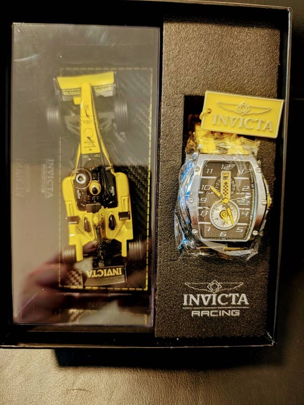 Invicta Racing Men's Watch - 57mm, Yellow, Black