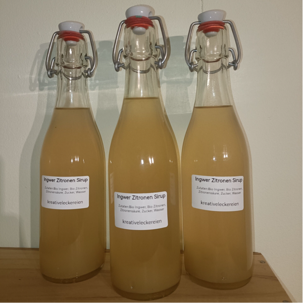 Ingwer Zitronen Sirup