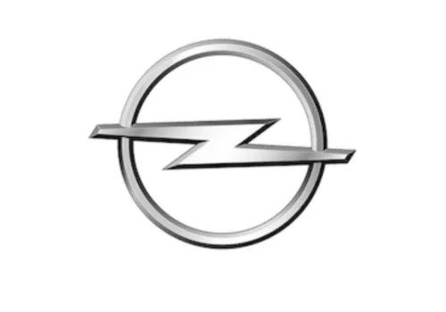 Opel logo met bliksemschicht