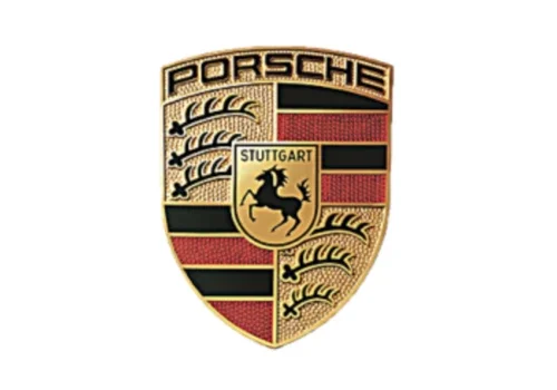 Porsche logo met wapenembleem