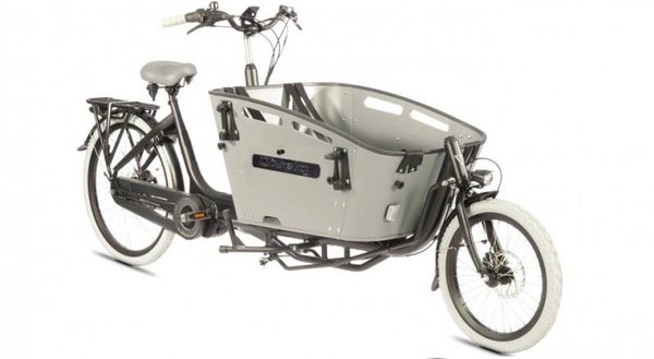 Qivelo Curve 2 Ananda  elektrische tweewieler bakfiets - mat zwart/grijs