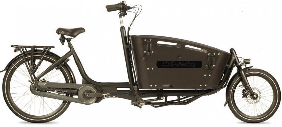 Qivelo Curve 2 New Ananda elektrische tweewieler bakfiets - mat zwart zwart
