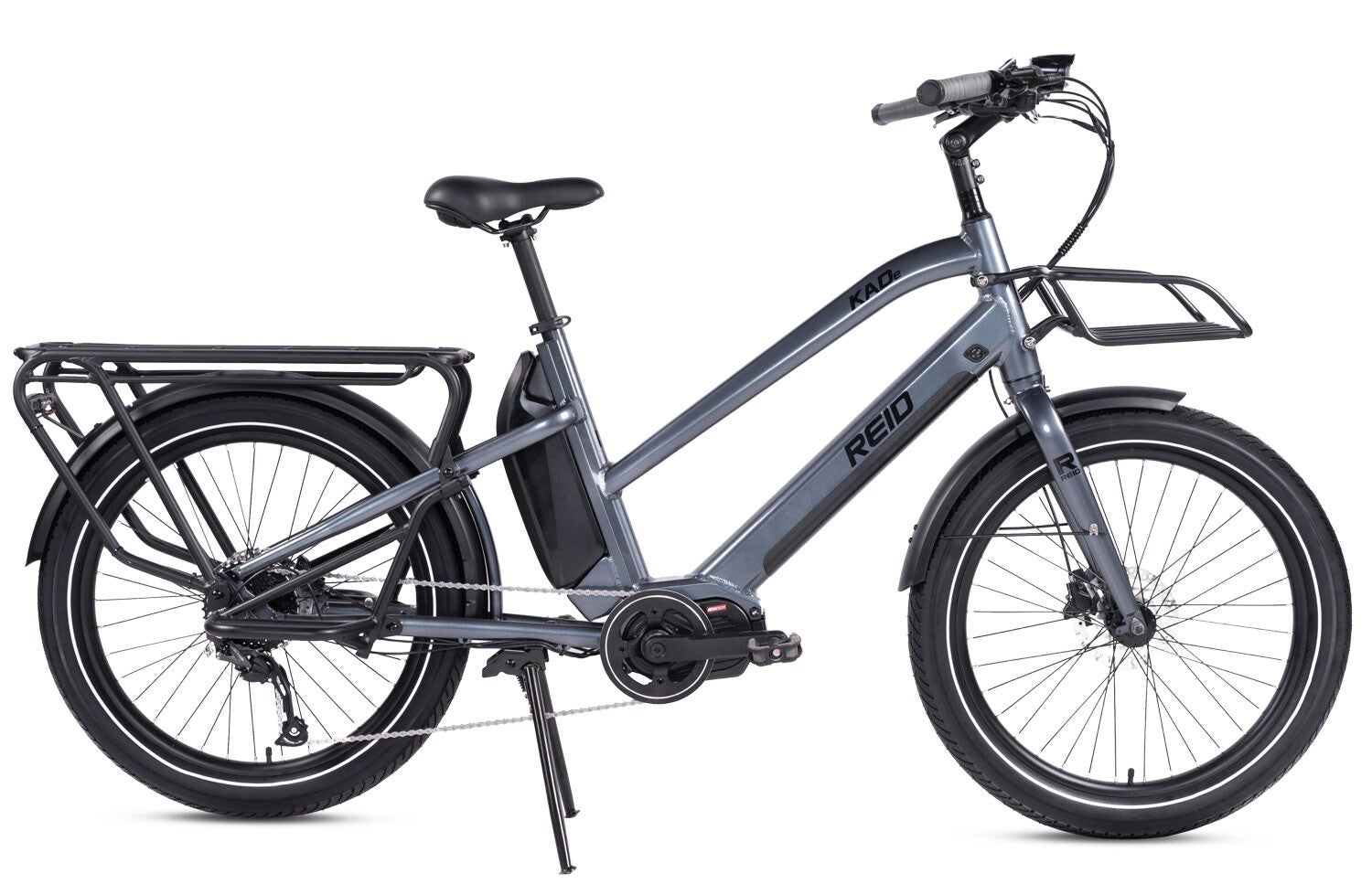 REID KADE 24 INCH LONG TALE E-BIKE DARK GREY