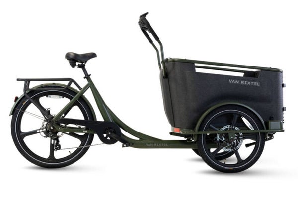 Van Rixtel Family - Olive-Green - elektrische driewieler bakfiets