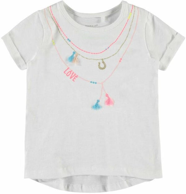 Name It | T-Shirt Ketting Wit