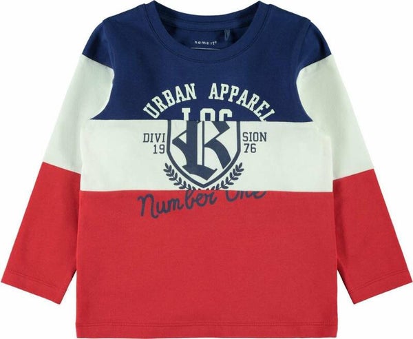 Name It | Longsleeve Blauw Wit Rood