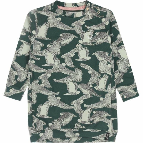 Tumble 'n Dry | Sweatdress Gamada Birds Green