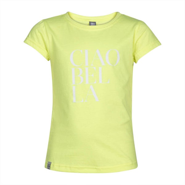 Kiestone | T-Shirt Fluorgeel Ciao Bella