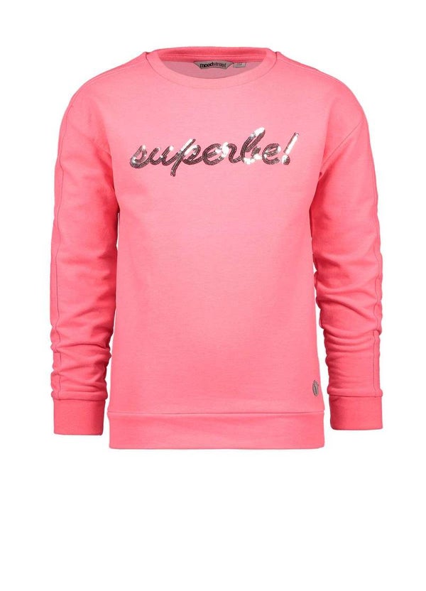 Moodstreet | Sweater Neon Roze