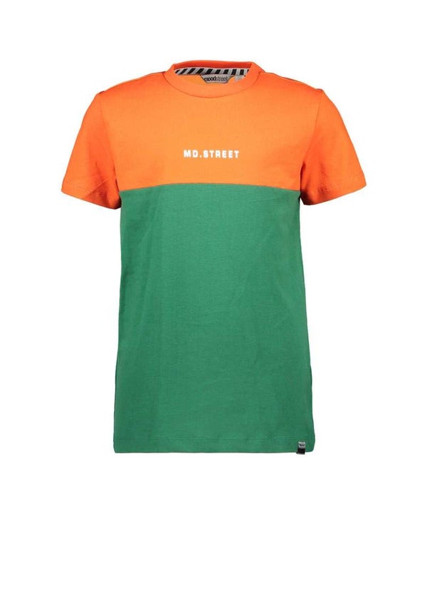 Moodstreet | T-Shirt Oranje Groen