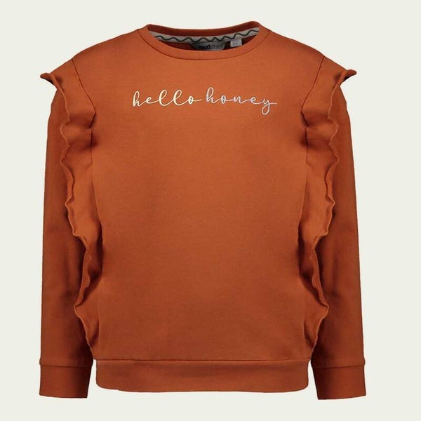 Moodstreet | Sweater Rust Ruffles