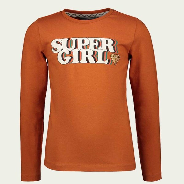 Moodstreet | Longsleeve Rust Supergirl