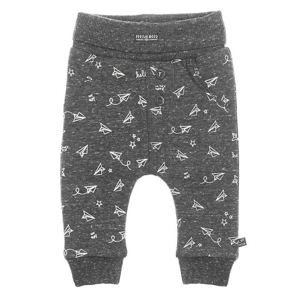 Feetje | Broek Grijs Print - Flying By