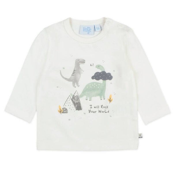 Feetje | Longsleeve Wit - Dino