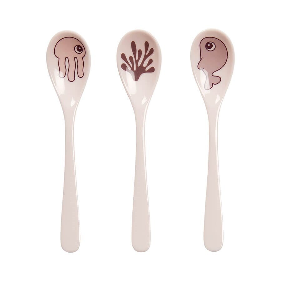 Done By Deer | Spoon 3-pack - Sea friends - Powder