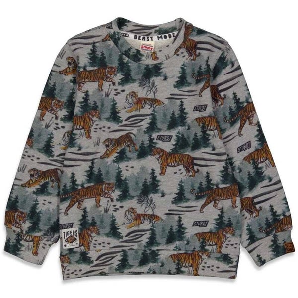 Sturdy | Sweater Grey Tigers - Wild Things