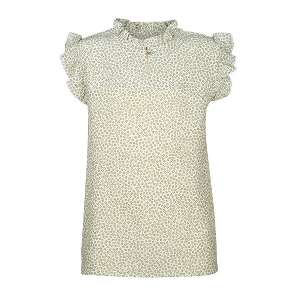 Kiestone | Blouse Green Flower - Lucy