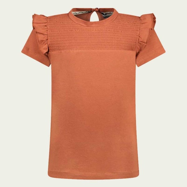 Moodstreet | T-Shirt Terra Ruffle Smocked