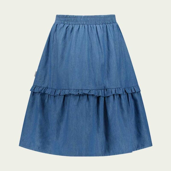 Moodstreet | Skirt Denim Ruffle