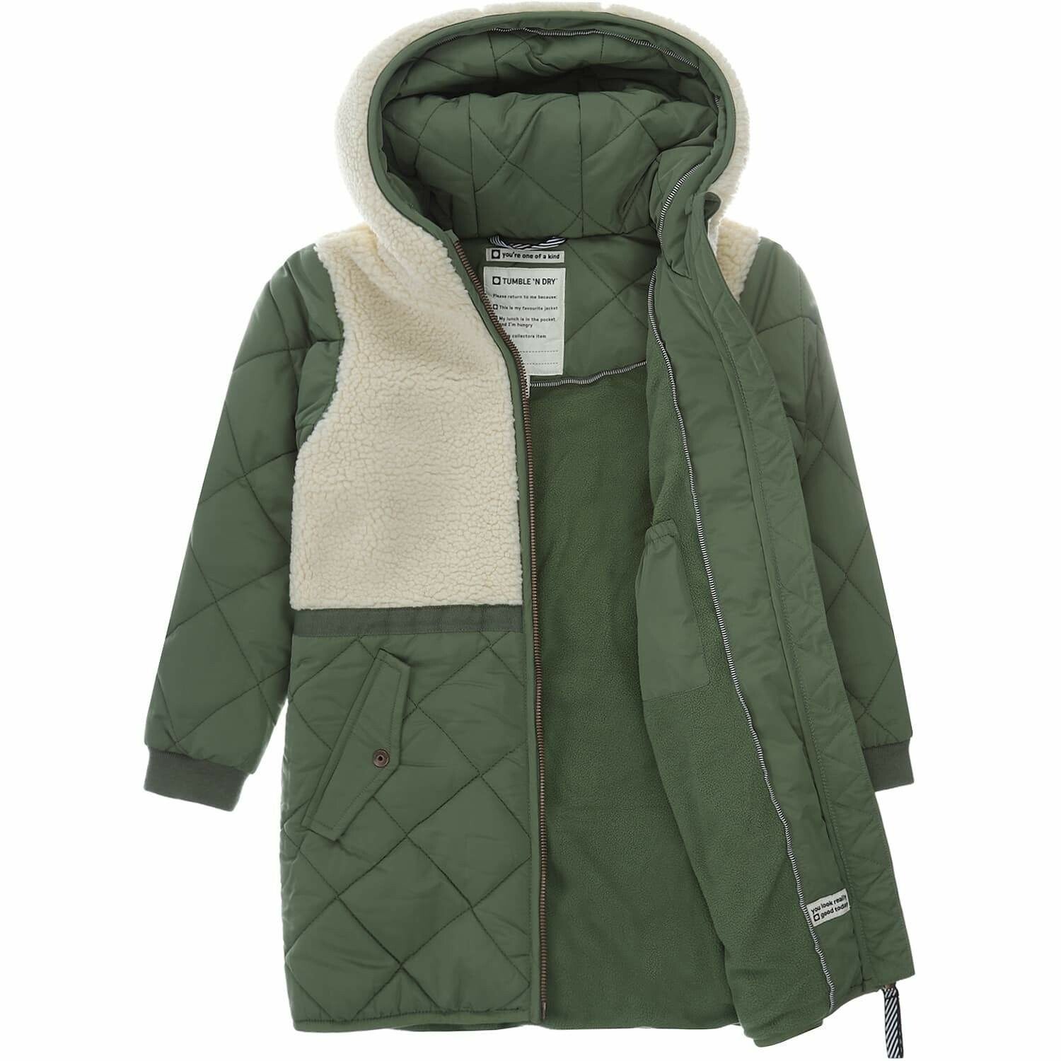 onregelmatig Pak om te zetten vriendelijk Tumble 'n Dry | Winterjas Mid Hannah Green Teddy | Hartendief webshop