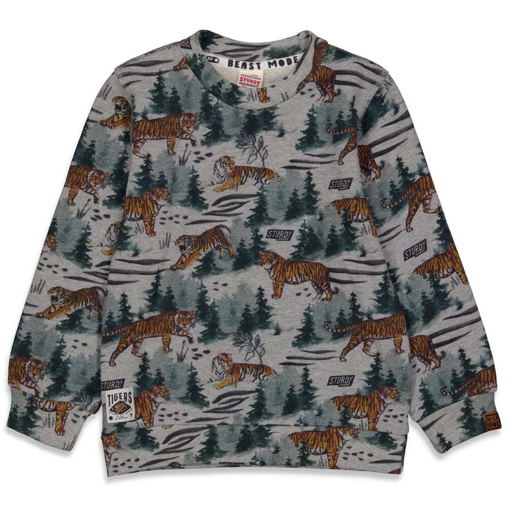 Sturdy | Sweater Grey Tigers - Wild Things
