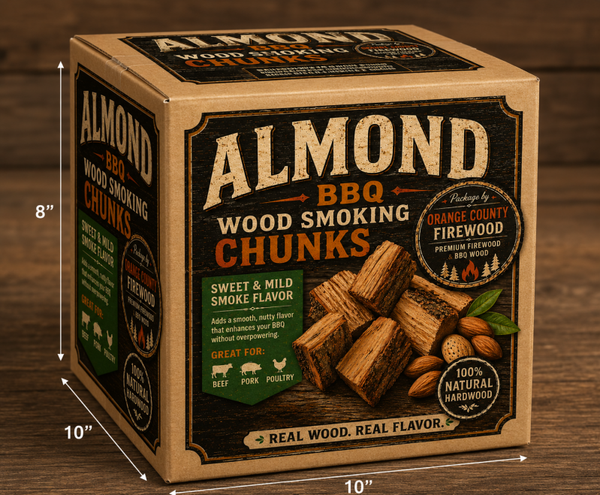 Almond Wood Chunks for Smoking Meat – Sweet, Nutty BBQ Flavor