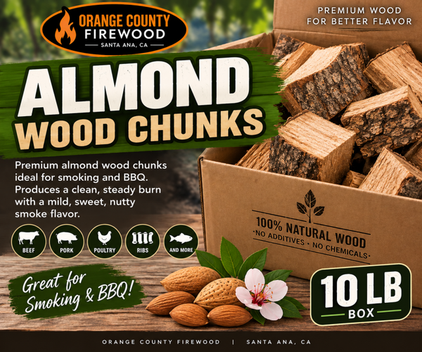 Almond Wood Chunks – 10 lb Box