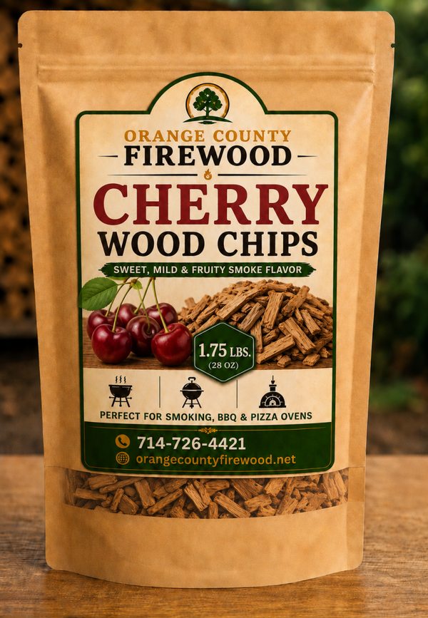 Cherry Wood Chips for BBQ Smokers, Grills & Pizza Ovens